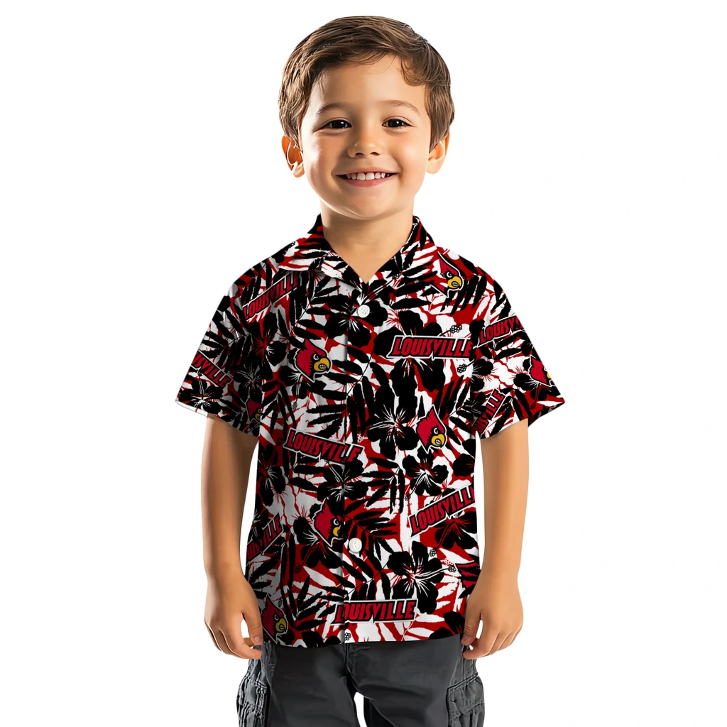 Louisville Cardinals Hawaiian Shirt - Hibiscus Overlay louisville cardinals hibiscus overlay hawaiian shirts top rated