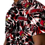 Louisville Cardinals Hawaiian Shirt – Hibiscus Overlay