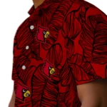 Louisville Cardinals Hawaiian Shirt – Leaf Outline