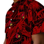 Louisville Cardinals Hawaiian Shirt – Monstera Layer