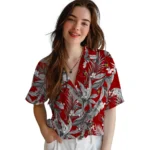 Louisville Cardinals Hawaiian Shirt – Palm Leaves