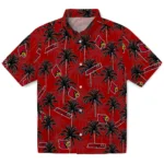 Louisville Cardinals Hawaiian Shirt – Palm Tree Motif