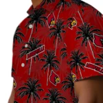 Louisville Cardinals Hawaiian Shirt – Palm Tree Motif