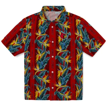 louisville cardinals paradise vines red hawaiian shirts best selling