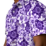 LSU Tigers Hawaiian Shirt – Hibiscus Blooms