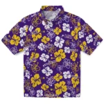 LSU Tigers Hawaiian Shirt – Hibiscus Flower Design