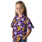 LSU Tigers Hawaiian Shirt – Hibiscus Flower Design