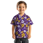 LSU Tigers Hawaiian Shirt – Hibiscus Flower Design