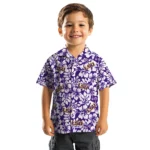 LSU Tigers Hawaiian Shirt – Hibiscus Motif