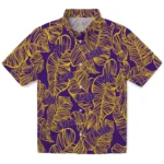 LSU Tigers Hawaiian Shirt – Leaf Outline