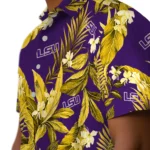 LSU Tigers Hawaiian Shirt – Palm Leaves