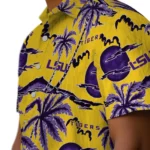 LSU Tigers Hawaiian Shirt – Palm Sunset