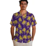 LSU Tigers Hawaiian Shirt – Palm Tree Motif