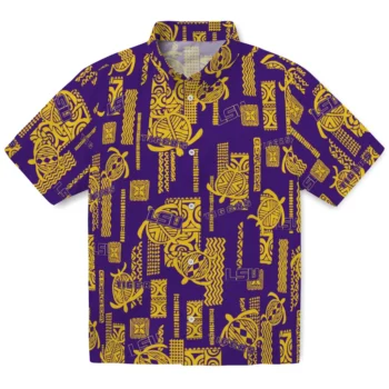 lsu tigers turtle lines purple hawaiian shirts best selling