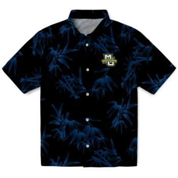 marquette golden eagles bamboo branches blue black hawaiian shirts best selling