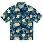 Marquette Golden Eagles Hawaiian Shirt – Flamingo and Hibiscus