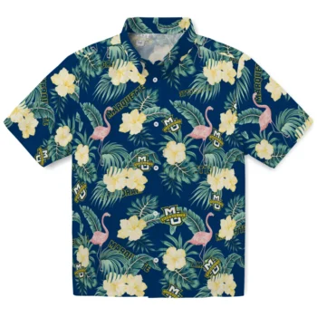 marquette golden eagles flamingo palms blue hawaiian shirts best selling