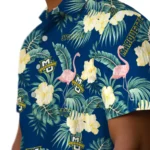 Marquette Golden Eagles Hawaiian Shirt – Flamingo and Hibiscus