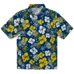 Marquette Golden Eagles Hawaiian Shirt – Hibiscus Flower Design