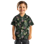 Marquette Golden Eagles Hawaiian Shirt – Hibiscus Leaves Pattern