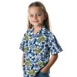 Marquette Golden Eagles Hawaiian Shirt – Hibiscus Motif
