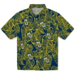 Marquette Golden Eagles Hawaiian Shirt – Leaf Outline