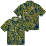Marquette Golden Eagles Hawaiian Shirt – Leaf Outline
