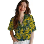 Marquette Golden Eagles Hawaiian Shirt – Monstera Layer