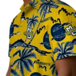 Marquette Golden Eagles Hawaiian Shirt – Palm Sunset