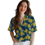 Marquette Golden Eagles Hawaiian Shirt – Palm Tree Motif