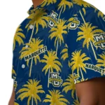 Marquette Golden Eagles Hawaiian Shirt – Palm Tree Motif