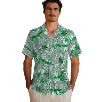 marshall thundering herd hibiscus overlay hawaiian shirts fashion forward