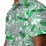 Marshall Thundering Herd Hawaiian Shirt – Hibiscus Overlay