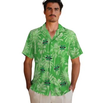 marshall thundering herd palm shadows green hawaiian shirts fashion forward