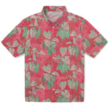 maryland terrapins anthurium overlay red hawaiian shirts best selling