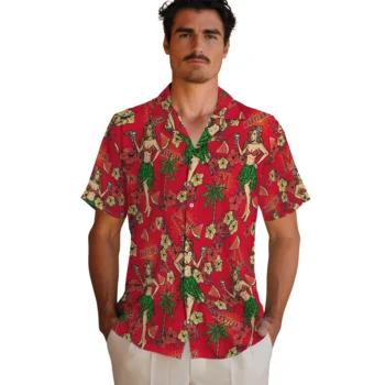 maryland terrapins hawaiian girls design red hawaiian shirts fashion forward