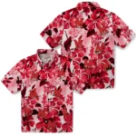 Maryland Terrapins Hawaiian Shirt – Hibiscus Arrangement