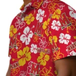 Maryland Terrapins Hawaiian Shirt – Hibiscus Flower Design