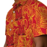 Maryland Terrapins Hawaiian Shirt – Leaf Outline