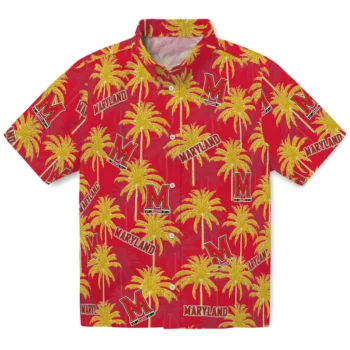 maryland terrapins palm grove red hawaiian shirts best selling