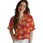 Maryland Terrapins Hawaiian Shirt – Palm Tree Motif