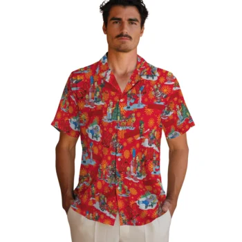 maryland terrapins simpsons christmas red hawaiian shirts fashion forward