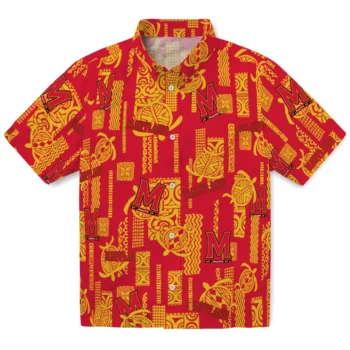 maryland terrapins turtle lines red hawaiian shirts best selling