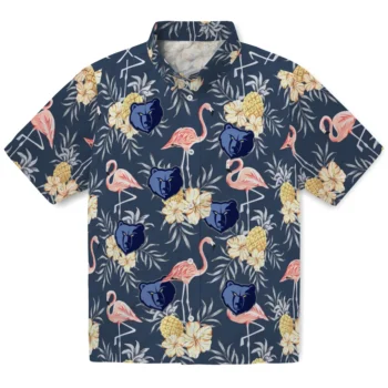 memphis grizzlies flamingo hibiscus navy hawaiian shirts best selling