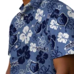 Memphis Grizzlies Hawaiian Shirt – Hibiscus Flower Design