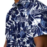 Memphis Grizzlies Hawaiian Shirt – Hibiscus Overlay