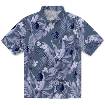 memphis grizzlies palm leaves blue hawaiian shirts best selling