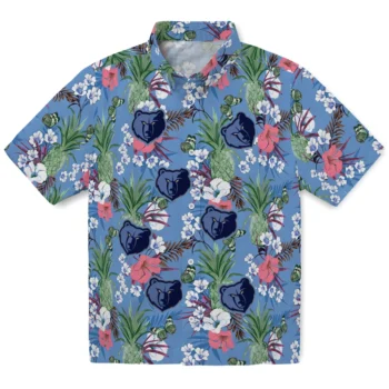 memphis grizzlies pineapple bouquet best sky blue hawaiian shirts best selling