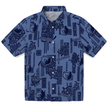 memphis grizzlies turtle lines blue hawaiian shirts best selling