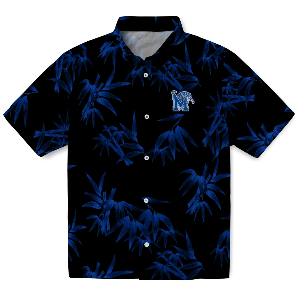 Memphis Tigers Hawaiian Shirt - Bamboo Branches memphis tigers bamboo branches blue black hawaiian shirts best selling
